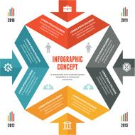 Circle Infographic Concept - Vector Scheme with Icons N2