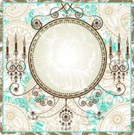 Romantic vintage frame