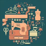 composition with sewing machine N2
