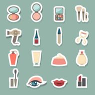 Makeup Cosmetic icons sticker