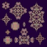 Set of decorative elements N11