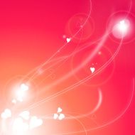 Love background with abstract hearts