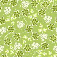 Funky green flowers