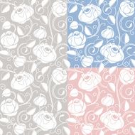 Seamless roses pattern backdrop template