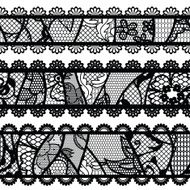 Set of lacy vintage trims N7