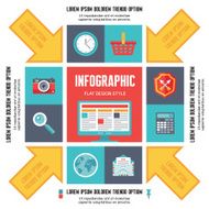 Infographic Concept for Presentation in Flat Design Style N3