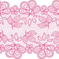 Old lace seamless pattern ornamental flowers Vector texture N10