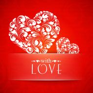 Happy valentines greeting card
