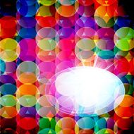 Abstract mosaic background made of colorful circles Vector Illustration N2