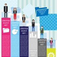 Pixel people on graph design