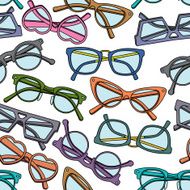 Seamless pattern with glasses N16