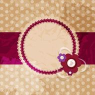 Frame in retro vintage background Vector illustration N10