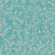 Colored floral seamless pattern with leaf