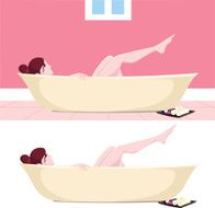 Girl bathing N4