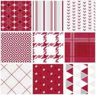 Seamless fabric wallpaper pattern in red