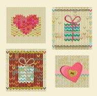 Set of greetings cards