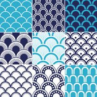 seamless ocean wave pattern N7