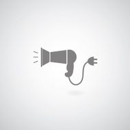 Hair dryer symbol