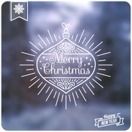 Art Deco Vintage Christmas greeting card