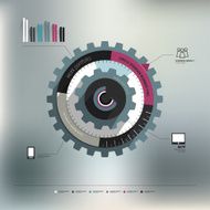 Business cog wheel template concept N2
