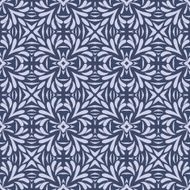 Seamless circle vintage flower pattern background N18