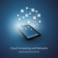 Global Networks Cloud Computing Concept - Illustration for Your Business N2