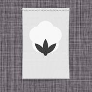 Banner with cotton