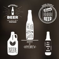Vintage Beer Label T-shirt Graphic Set
