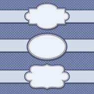 vector set simple texture and vintage ribbons N4