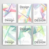 Set of Flyer Brochure Design Templates Geometric Abstract Modern Backgrounds N3