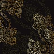 Paisley background Hand Drawn ornament N6