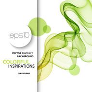 Abstract smoky waves background Template brochure design N70