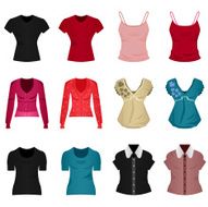 Female Woman Girl Tops Cloth Clothing Wear