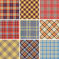 Set of seamless tartan patterns N15