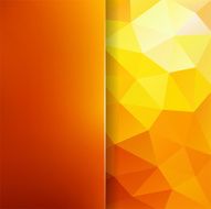 abstract background consisting of colorful triangles and matt glass