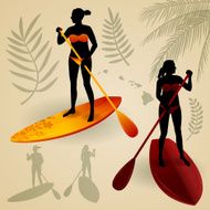 Paddleboarding Girls