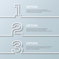 Infographics process template with set of numbers made in line