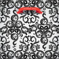 Vector seamless pattern in Victorian style N4