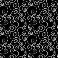 Abstract seamless pattern with waves in black and white N2