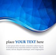 Background with waves and polygons N13