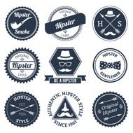 Hipster labels set