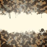 Desert army camouflage background with a space for text