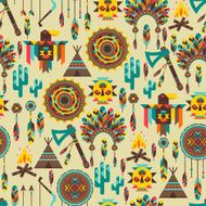Ethnic seamless pattern in native style N7