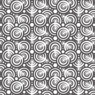 seamless black circle pattern background