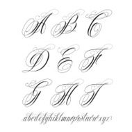 Tattoo alphabet N2