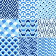 seamless retro wave pattern N2