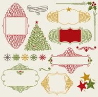 christmas elements design