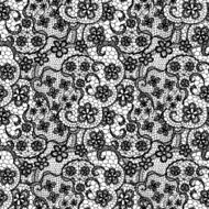 Lace seamless pattern with flowers N233