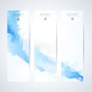 Abstract mosaic vertical banners set N48