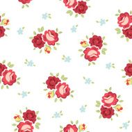 seamless vintage rose pattern N2